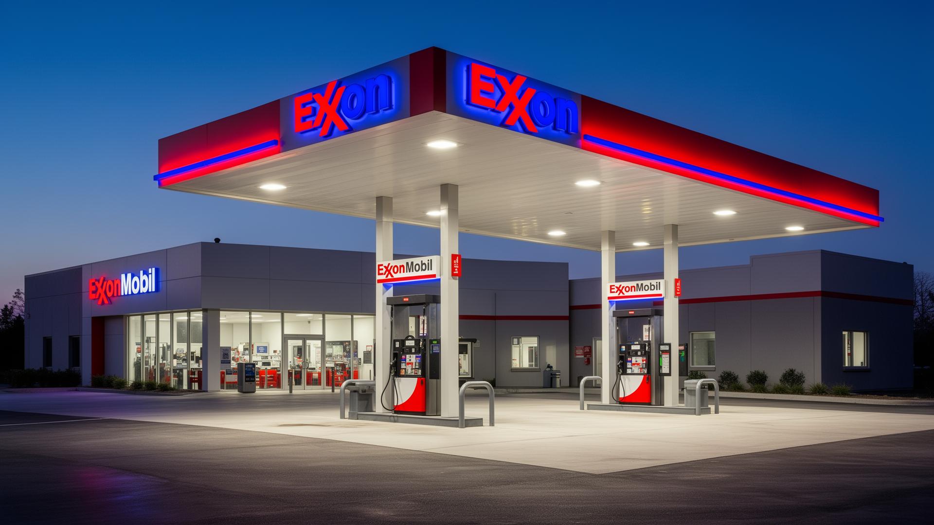 Exxon station